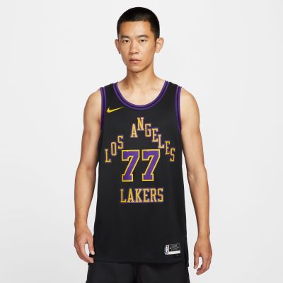 Nike Dri-FIT LA Lakers Luka Doncic City Edition Swingman Jersey - Svart - Jersey