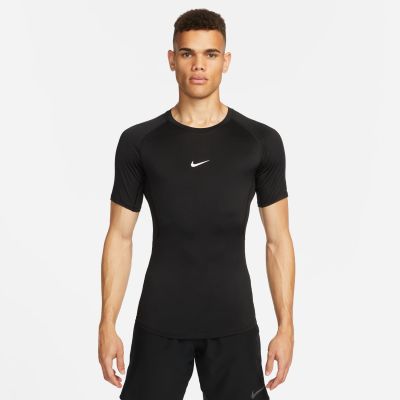 Nike Pro Dri-FIT Tight Short-Sleeve Fitness Top Black - Svart - Kortermet T-skjorte