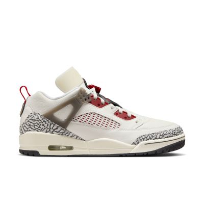 Air Jordan Spizike Low "Sail & Varsity Red" - Hvit - Joggesko