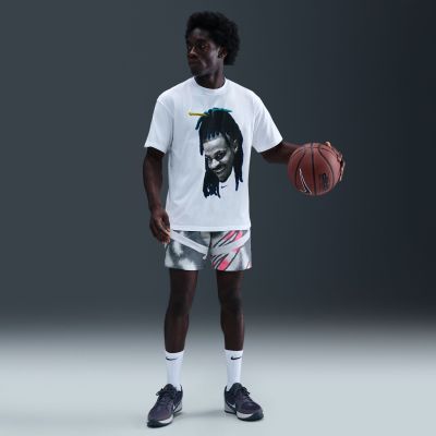 Nike Ja Max90 Head Loose Basketball Tee White - Hvit - Kortermet T-skjorte