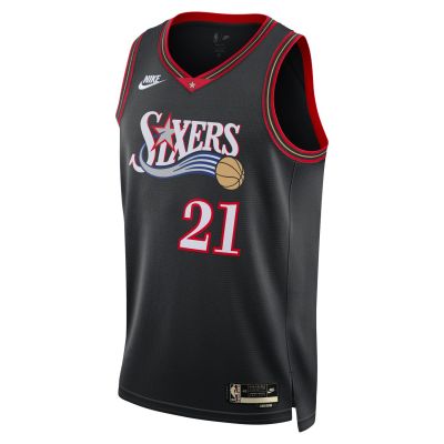 Nike Dri-FIT NBA Philadelphia 76ers 2025/26 Hardwood Classics Swingman Jersey - Svart - Jersey