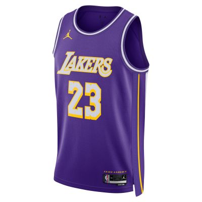 Jordan Dri-FIT NBA LeBron James Los Angeles Lakers 2025/26 Statement Edition Swingman Jersey - Lilla - Jersey