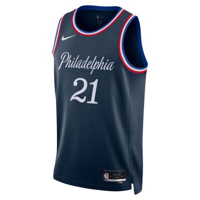 Nike Dri-FIT Philadelphia 76ers Joel Embiid Swingman Jersey - Blå - Jersey