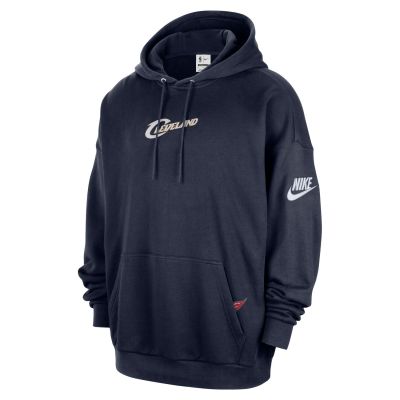 Nike Club NBA Premium Cleveland Cavaliers 2025/26 Hardwood Classics Hoodie College Navy - Blå - Hettegenser