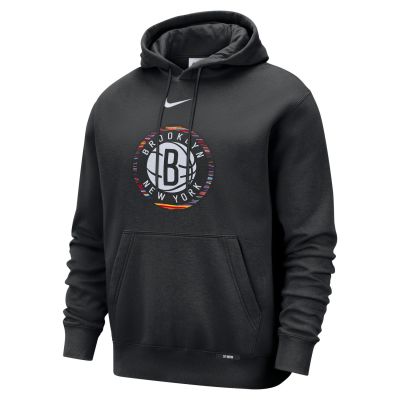 Nike Brooklyn Nets City Edition Club Hoodie - Svart - Hettegenser