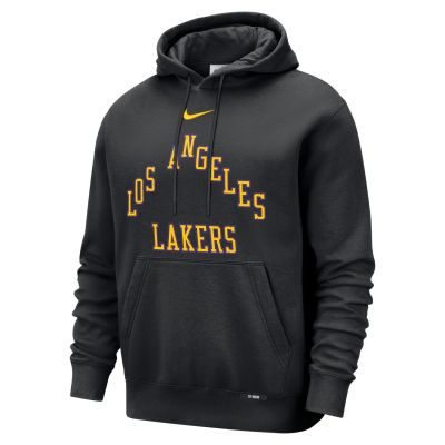 Nike Basketball Club Los Angeles Lakers City Edition Pull-Over Hoodie - Svart - Hettegenser