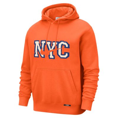 Nike New York Knicks City Edition Club Hoodie - Oransje - Hettegenser