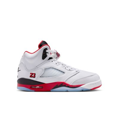 Air Jordan 5 Retro OG "Fire Red" (GS) - Hvit - Joggesko