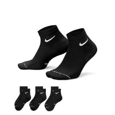 Nike Everyday Elevated Ankle Socks Black (3 Pairs) - Svart - Sokker Nike Everyday Elevated Ankle Socks Black (3 Pairs) - Svart - Sokker