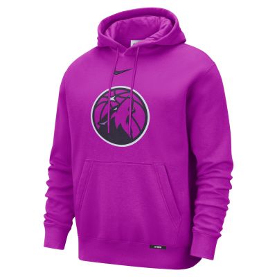 Nike Minnesota Timberwolves City Edition Club Hoodie - Lilla - Hettegenser