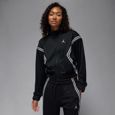 Jordan Brooklyn Wmns Full-Zip Track Jacket Black - Svart - Jakke Jordan Brooklyn Wmns Full-Zip Track Jacket Black - Svart - Jakke