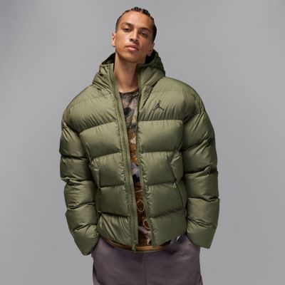 Jordan Brooklyn Therma-FIT Puffer Jacket Medium Olive - Grønn - Jakke