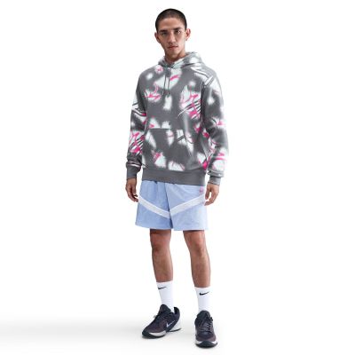 Nike Ja Club Fleece Pullover Hoodie Photon Dust - Grå - Hettegenser