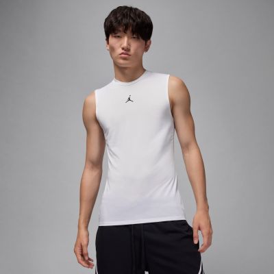 Jordan Sport Dri-FIT Sleeveless Base Layer Tank White - Hvit - Kompresjon singlet Jordan Sport Dri-FIT Sleeveless Base Layer Tank White - Hvit - Kompresjon singlet