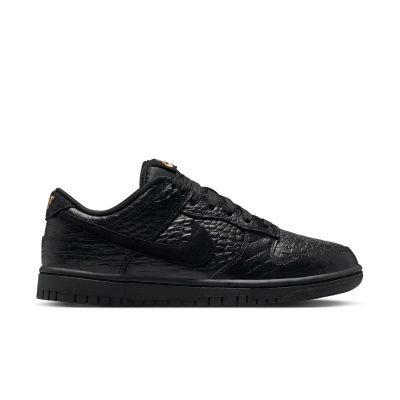 Nike Dunk Low "Black Croc Skin" Wmns - Svart - Joggesko
