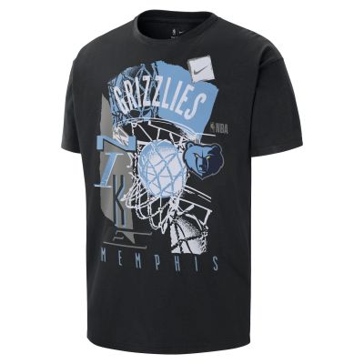 Nike NBA Memphis Grizzlies Courtside Vintage Tee Black - Svart - Kortermet T-skjorte Nike NBA Memphis Grizzlies Courtside Vintage Tee Black - Svart - Kortermet T-skjorte
