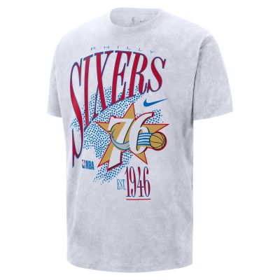 Nike NBA Philadelphia 76ers Hardwood Classics Tee - Hvit - Kortermet T-skjorte