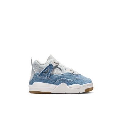 Air Jordan 4 Retro Tex "Worn Blue" (TD) - Hvit - Joggesko