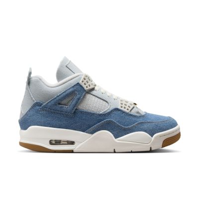 Air Jordan 4 Retro "Worn Blue" Wmns - Hvit - Joggesko