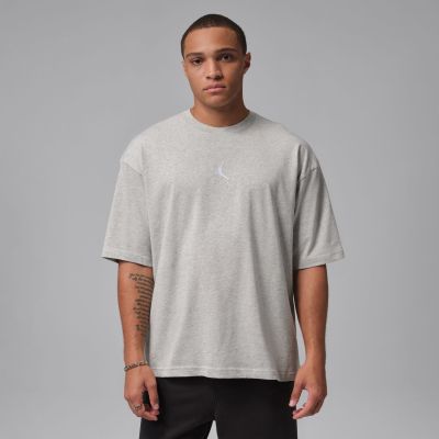 Jordan Flight Essentials Oversized Tee Heather Grey - Grå - Kortermet T-skjorte Jordan Flight Essentials Oversized Tee Heather Grey - Grå - Kortermet T-skjorte