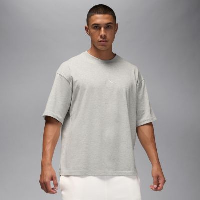 Jordan Flight Essentials Oversized Tee Heather Grey - Grå - Kortermet T-skjorte