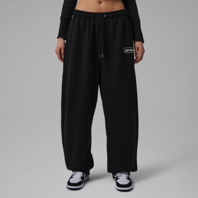 Jordan Flight Fleece Wmns Baggy Pants Black - Svart - Bukser Jordan Flight Fleece Wmns Baggy Pants Black - Svart - Bukser
