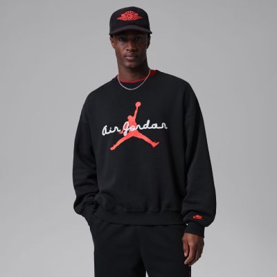 Jordan Brooklyn Fleece Crewneck Sweatshirt Black - Svart - Hettegenser Jordan Brooklyn Fleece Crewneck Sweatshirt Black - Svart - Hettegenser