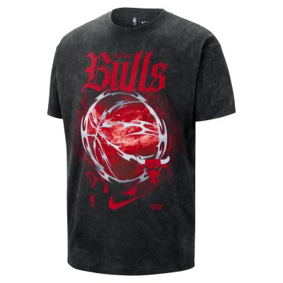 Nike NBA Max90 Chicago Bulls Courtside "Halloween" Tee - Svart - Kortermet T-skjorte