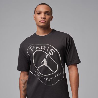 Jordan Dri-FIT Paris Saint-Germain Practice Tee Oil Grey - Grå - Kortermet T-skjorte Jordan Dri-FIT Paris Saint-Germain Practice Tee Oil Grey - Grå - Kortermet T-skjorte