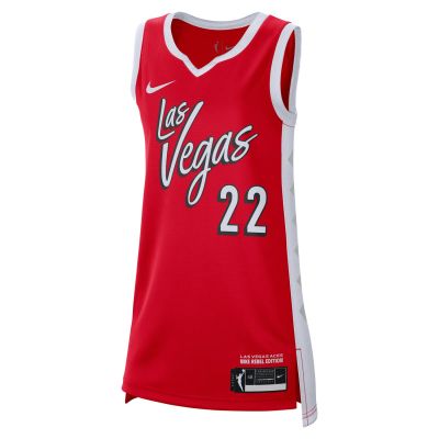 Nike Dri-FIT WNBA A'ja Wilson Las Vegas Aces 2026 Rebel Edition Wmns Jersey - rød - Jersey Nike Dri-FIT WNBA A'ja Wilson Las Vegas Aces 2026 Rebel Edition Wmns Jersey - rød - Jersey