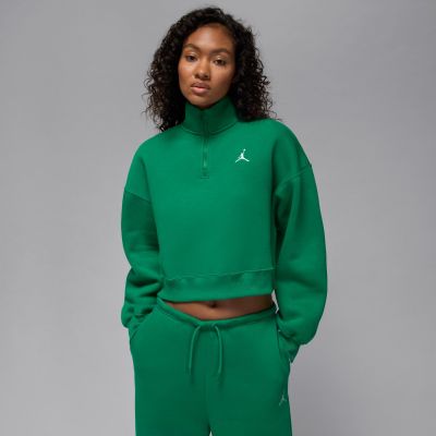 Jordan Brooklyn Fleece Wmns 1/4-Zip Top - Grønn - Hettegenser