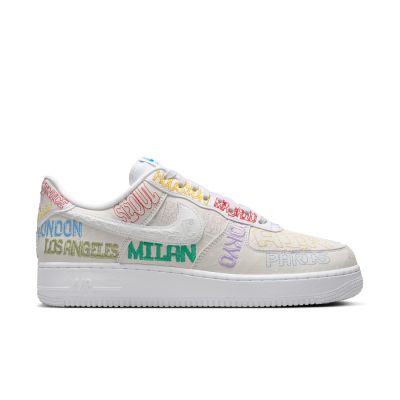 Nike Air Force 1 '07 LV8 "World Tour - White" - Hvit - Joggesko Nike Air Force 1 '07 LV8 "World Tour - White" - Hvit - Joggesko