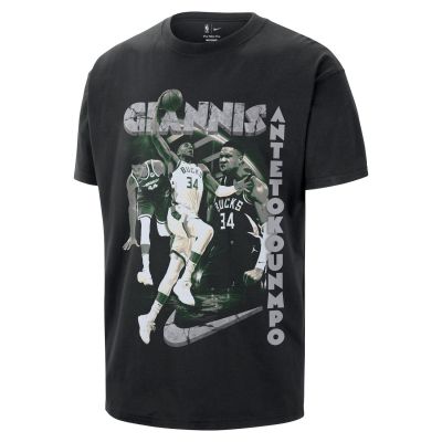 Nike NBA Giannis Antetokounmpo Tee - Svart - Kortermet T-skjorte Nike NBA Giannis Antetokounmpo Tee - Svart - Kortermet T-skjorte
