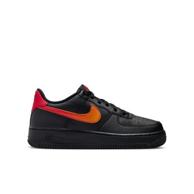 Nike Air Force 1 Low "Black & Bright Ceramic" (GS) - Svart - Joggesko