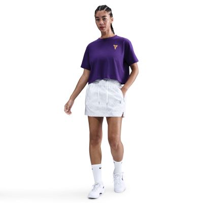 Nike Kobe Dri-FIT Wmns Cropped Basketball Tee Court Purple - Lilla - Kortermet T-skjorte
