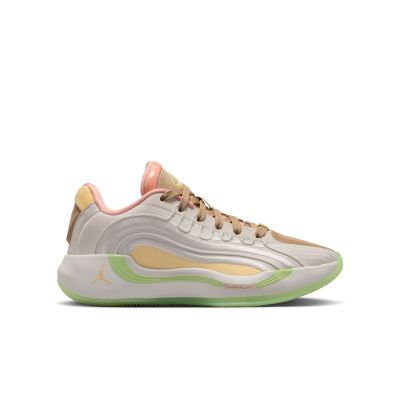 Air Jordan Luka 4 "Light Orewood and Tangerine" (GS) - Hvit - Joggesko
