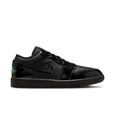 Air Jordan 1 Low SE "Black Croc Scream Green" Wmns - Svart - Joggesko Air Jordan 1 Low SE "Black Croc Scream Green" Wmns - Svart - Joggesko
