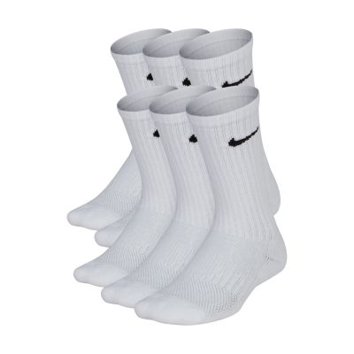 Nike Everyday Kids' Cushioned Crew Socks (6 Pairs) - Hvit - Sokker