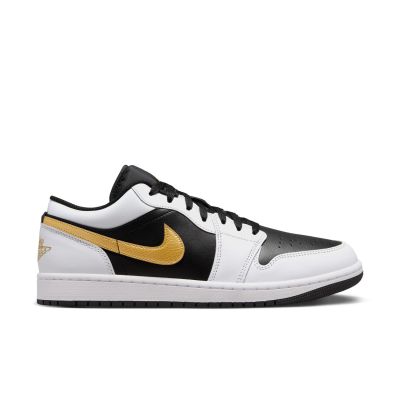 Air Jordan 1 Low "Gold Swoosh" - Hvit - Joggesko