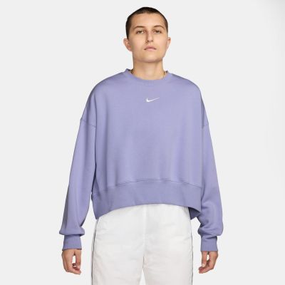 Nike Sportswear Phoenix Fleece Wmns Over-Oversized Crew-Neck Sweatshirt - Lilla - Hettegenser Nike Sportswear Phoenix Fleece Wmns Over-Oversized Crew-Neck Sweatshirt - Lilla - Hettegenser