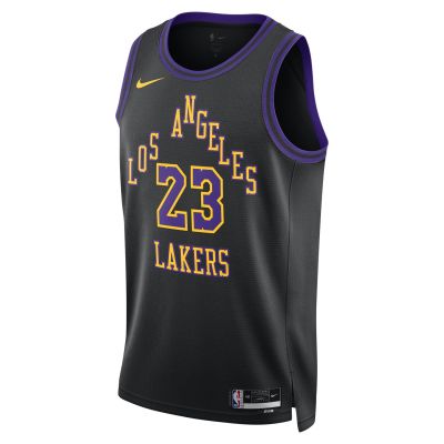 Nike Dri-FIT LA Lakers LeBron James City Edition 23/24 Swingman Jersey - Svart - Jersey Nike Dri-FIT LA Lakers LeBron James City Edition 23/24 Swingman Jersey - Svart - Jersey