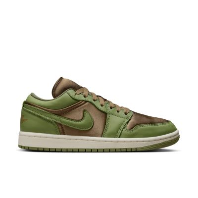 Air Jordan 1 Low SE "Brown Kelp" Wmns - Grønn - Joggesko