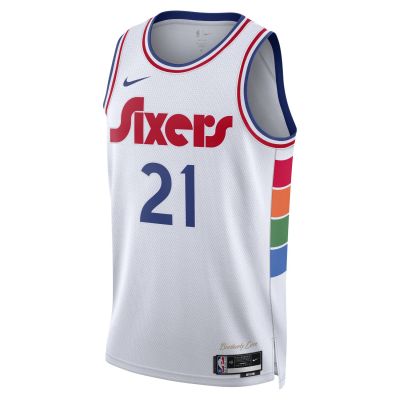 Nike Dri-FIT NBA Joel Embiid Philadelphia 76ers 2024/25 City Edition Swingman Jersey - Hvit - Jersey