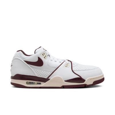 Nike Air Flight '89 Low "White Burgundy Crush" - Hvit - Joggesko