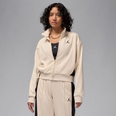 Jordan Wmns Knit Jacket Legend Light Brown - Brun - Jakke Jordan Wmns Knit Jacket Legend Light Brown - Brun - Jakke