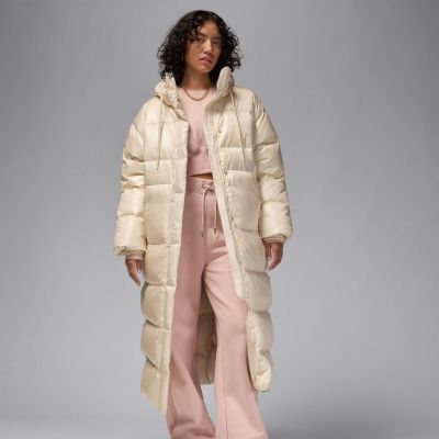 Jordan Wmns Down Parka Jacket Legend Light Brown - Brun - Jakke Jordan Wmns Down Parka Jacket Legend Light Brown - Brun - Jakke