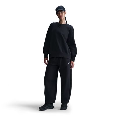 Nike Sportswear Phoenix Fleece Wmns Oversized Crewneck Black - Svart - Hettegenser Nike Sportswear Phoenix Fleece Wmns Oversized Crewneck Black - Svart - Hettegenser