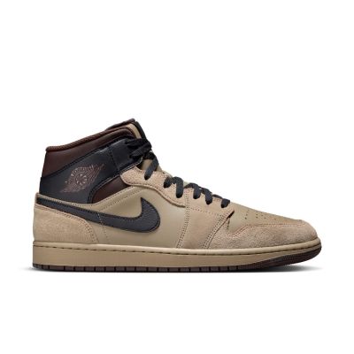 Air Jordan 1 Mid "Khaki" - Brun - Joggesko