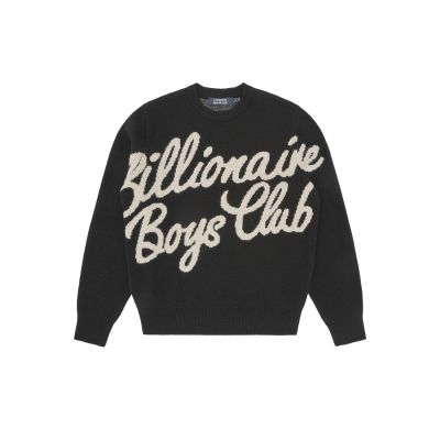 Billionaire Boys Club Script Knitted Crewneck - Svart - Hettegenser Billionaire Boys Club Script Knitted Crewneck - Svart - Hettegenser