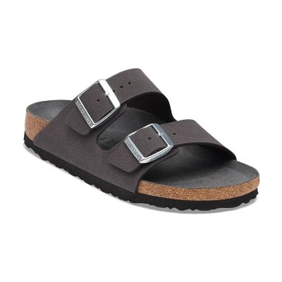 Birkenstock Arizona Birkibuc Narrow Fit Velvet Gray - Grå - Sandaler Birkenstock Arizona Birkibuc Narrow Fit Velvet Gray - Grå - Sandaler
